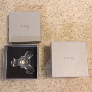 Lalique candle holders (2)